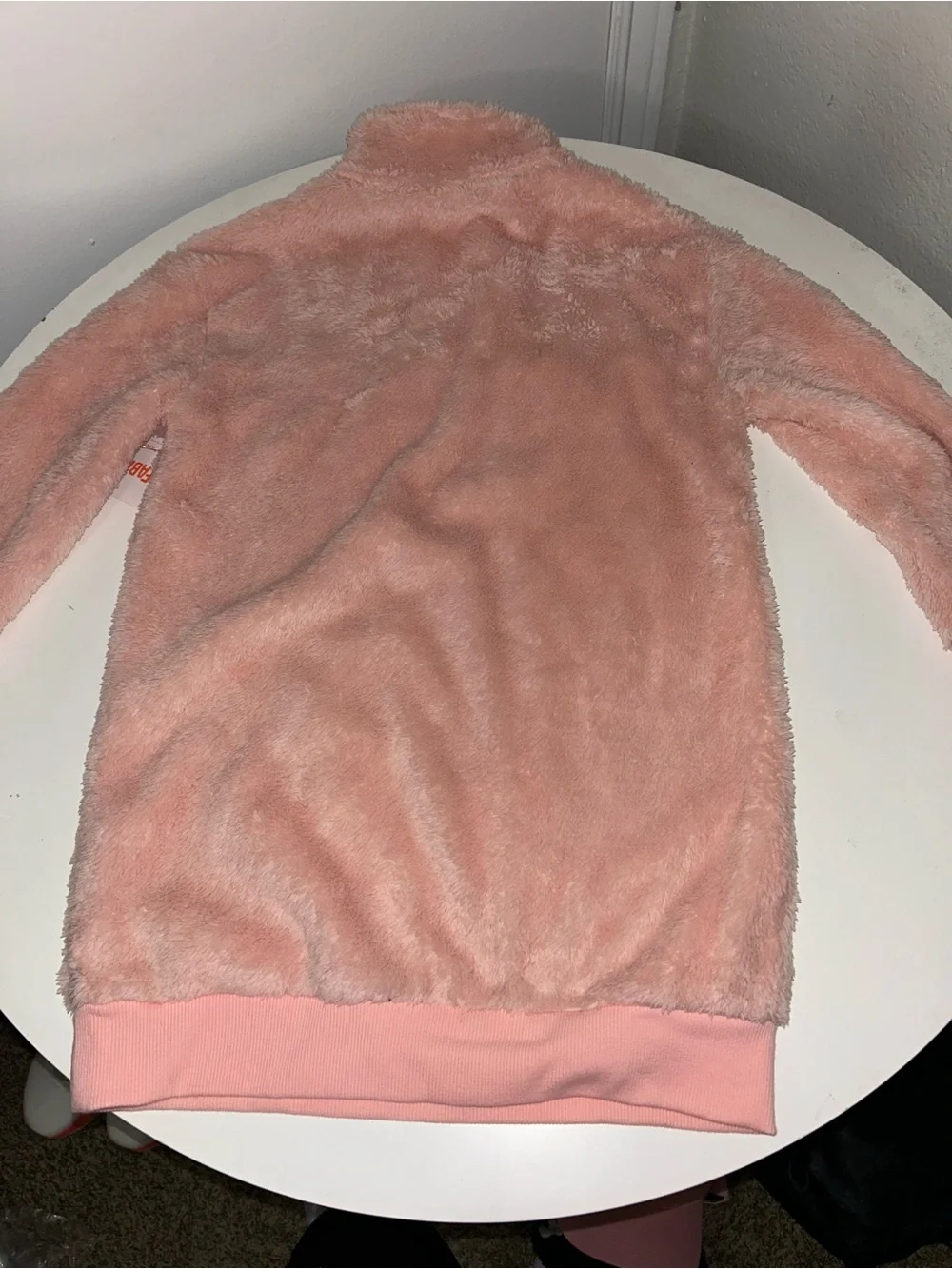 fabkids Plush Blush Pink Fuzzy Hoodie